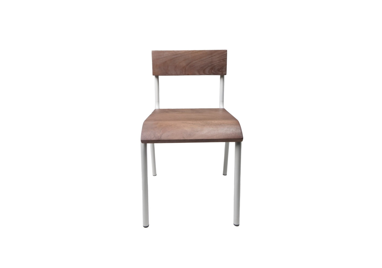 Chaise Originale - Lot de 2 en bois de mangue et métal - 60000110 - KidsDepot