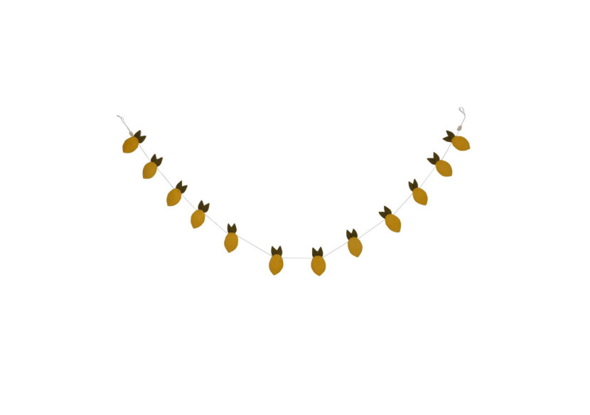 Guirlande Citron - Longueur 180 cm avec 12 citrons en feutre - 60000114 - KidsDepot Guirlande Citron - Longueur 180 cm avec 12 citrons en feutre - 60000114 - KidsDepot