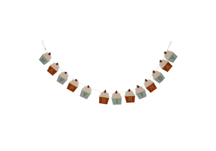 Guirlande Gâteau - Longueur 180 cm avec 13 figurines de gâteau - 60000118 - KidsDepot