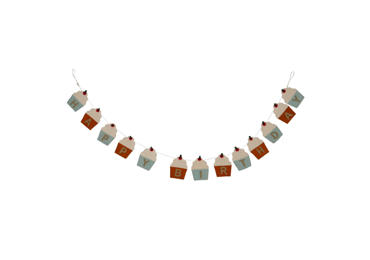 Guirlande Gâteau - Longueur 180 cm avec 13 figurines de gâteau - 60000118 - KidsDepot