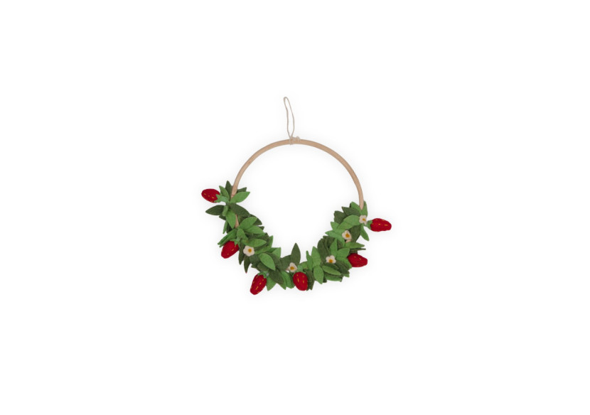 Guirlande Murale Flower Hoop Strawberry - Décoration Murale Fruitière - 60000123 - KidsDepot Guirlande Murale Flower Hoop Strawberry - Décoration Murale Fruitière - 60000123 - KidsDepot