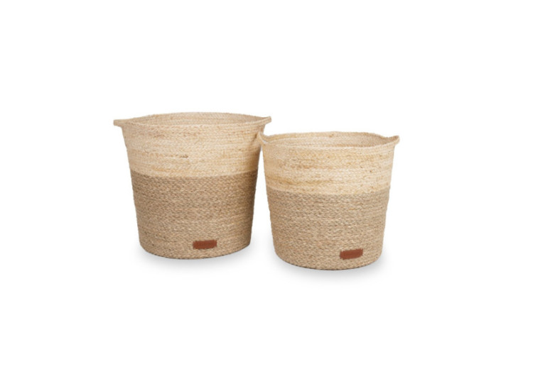 Set de 2 paniers Mand Kelsi - Paniers en mer naturelle - 60000153 - KidsDepot