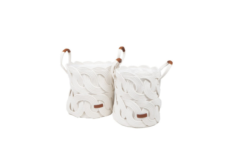 Set de 2 paniers Mand Kenzo - Paniers en corde tressée - 60000159 - KidsDepot