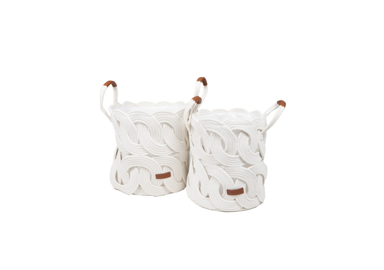 Set de 2 paniers Mand Kenzo - Paniers en corde tressée - 60000159 - KidsDepot