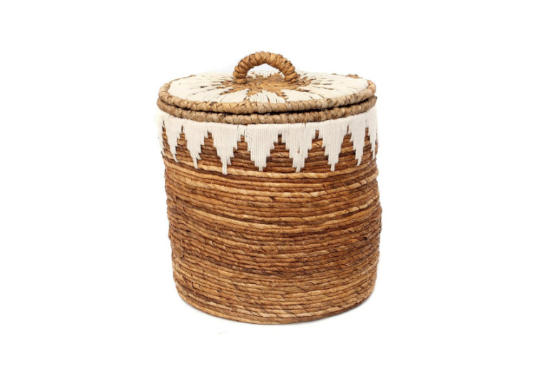 Panier à linge tissé -...