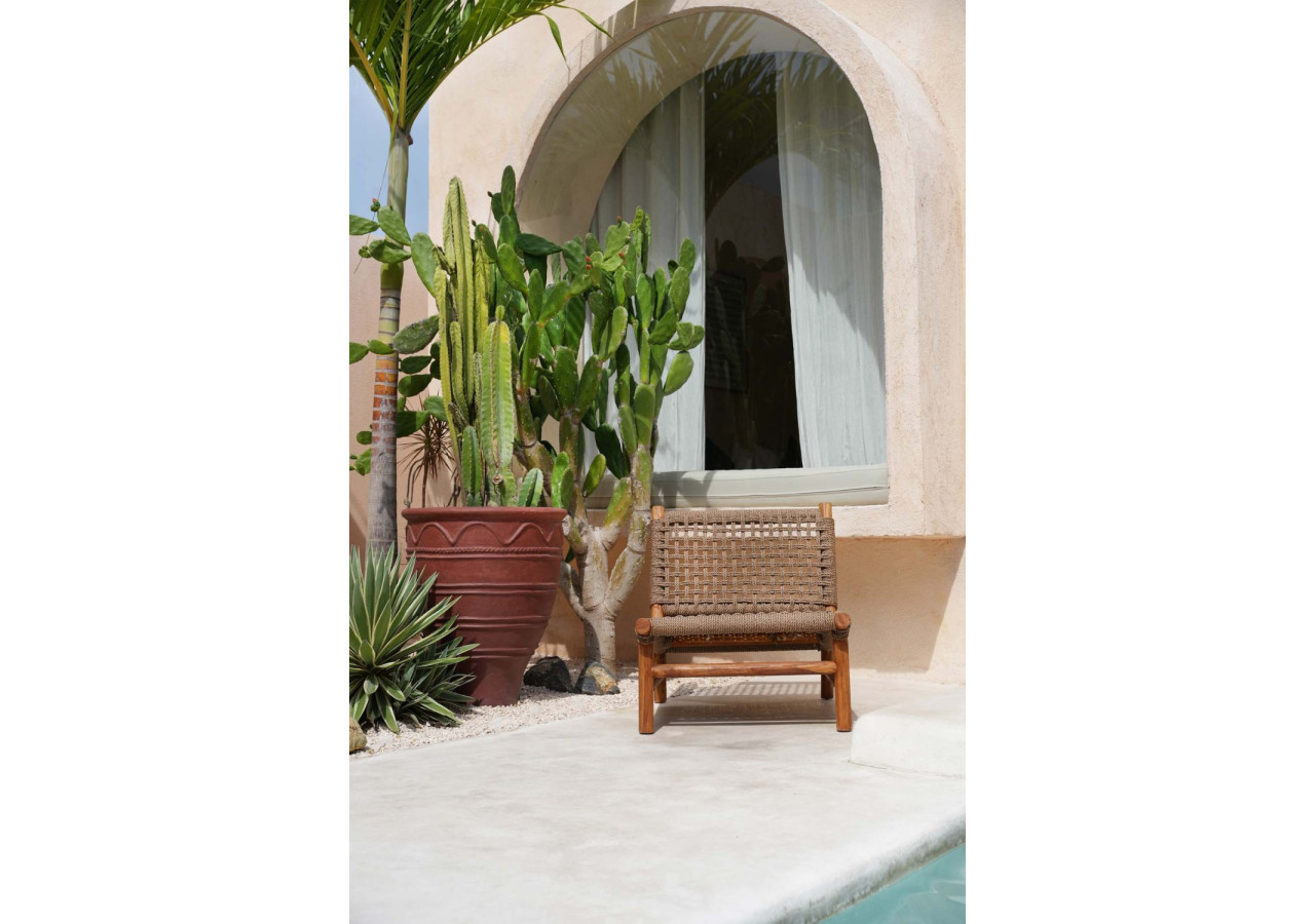 Fauteuil Ilha Viro - Extérieur - Brun Naturel - JAAM043NBr - Bazar Bizar