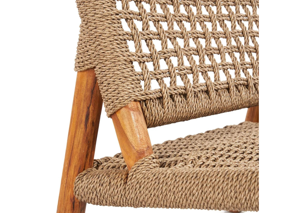 Fauteuil Ilha Viro - Extérieur - Brun Naturel - JAAM043NBr - Bazar Bizar