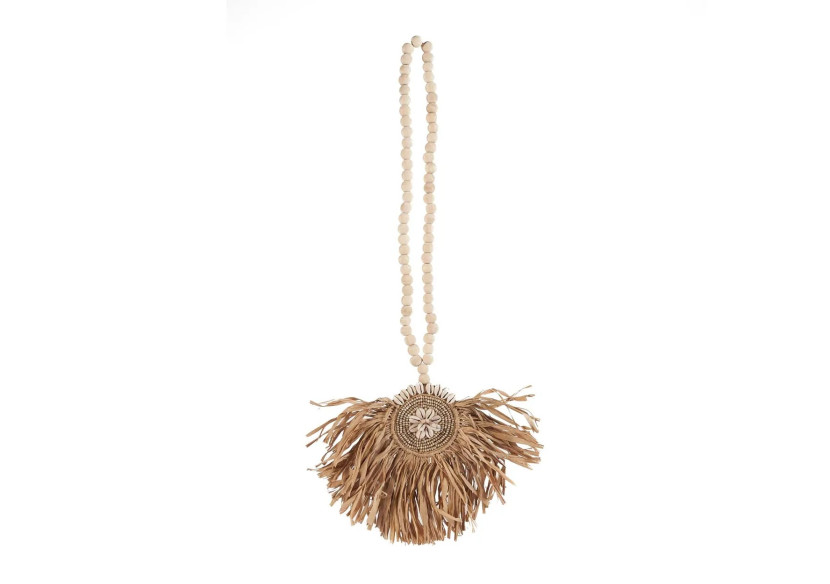Tassel Tajoe en Raffia - Naturel - BALE094N - Bazar Bizar