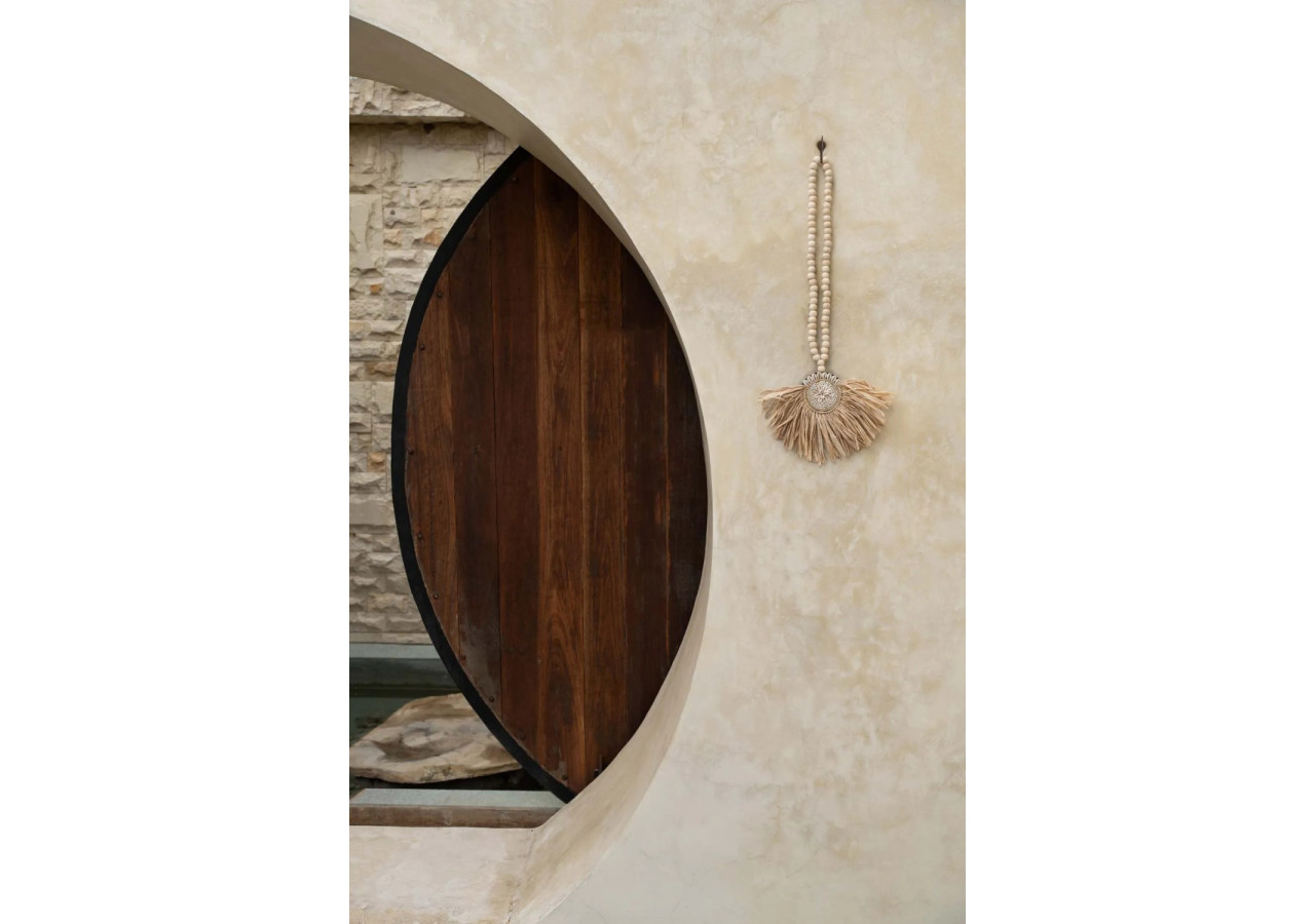 Tassel Tajoe en Raffia - Naturel - BALE094N - Bazar Bizar