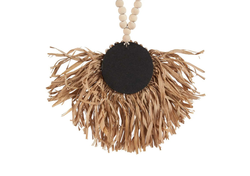 Tassel Tajoe en Raffia - Naturel - BALE094N - Bazar Bizar
