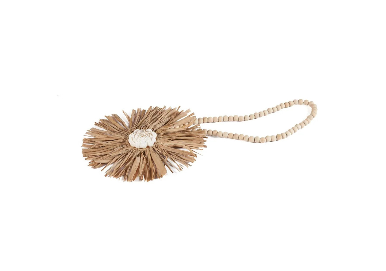 Tassel Bunga en Raffia - Naturel - BALE095N - Bazar Bizar