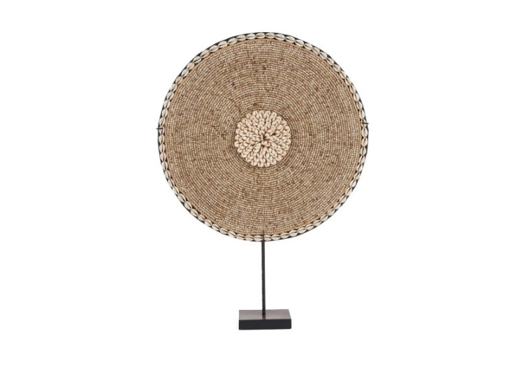 Coquillage Guadeloupe sur Support - Blanc naturel - BALE091NW - Bazar Bizar