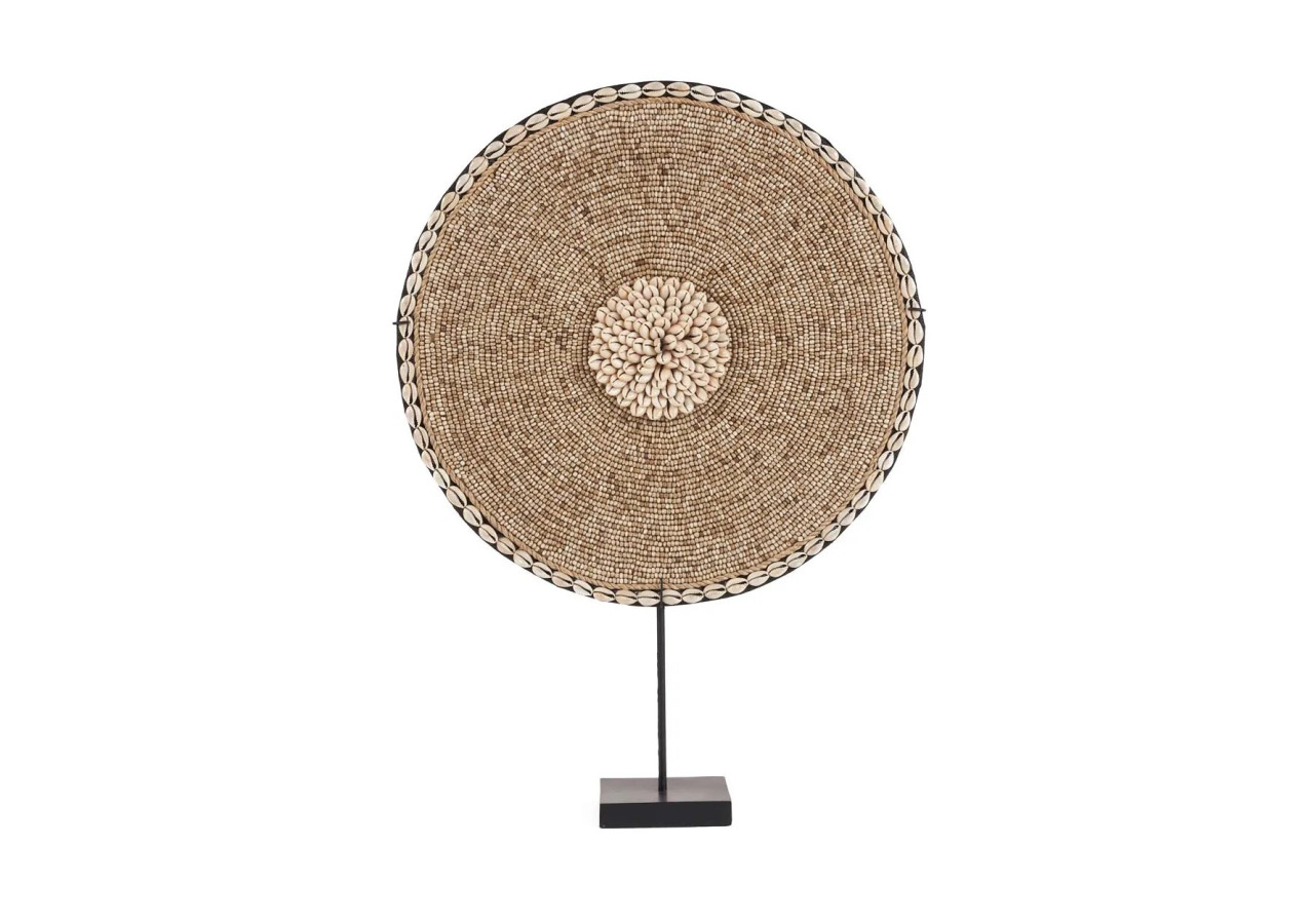 Coquillage Guadeloupe sur Support - Blanc naturel - BALE091NW - Bazar Bizar