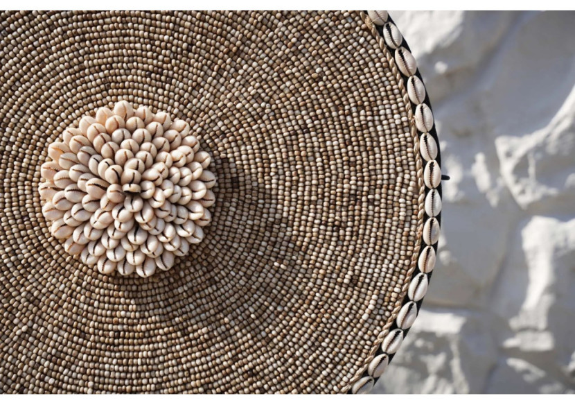 Coquillage Guadeloupe sur Support - Blanc naturel - BALE091NW - Bazar Bizar