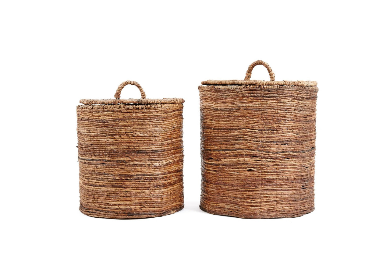 Panier Chingon - Naturel - Lot de 2 - JAAT024N-M - Bazar Bizar