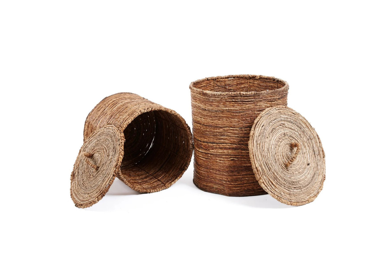 Panier Chingon - Naturel - Lot de 2 - JAAT024N-M - Bazar Bizar