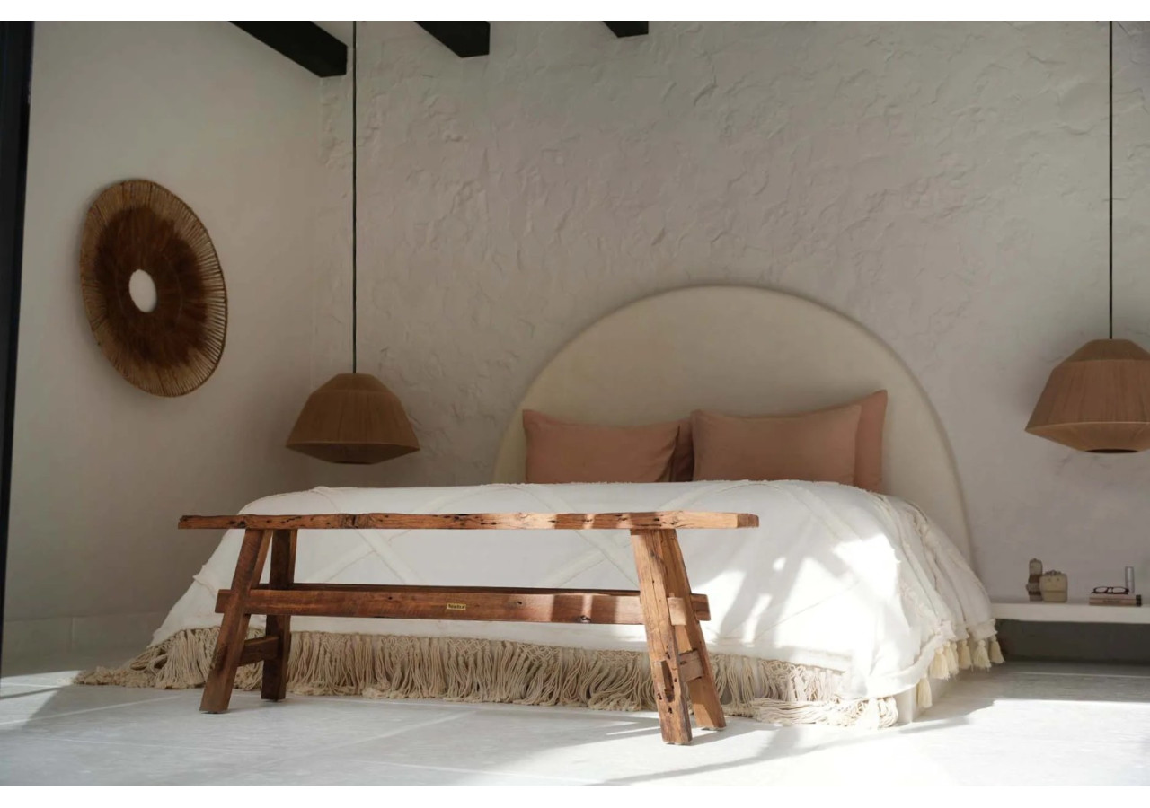 Plaid de Lit Berbère - Naturel - BARI016N - Bazar Bizar