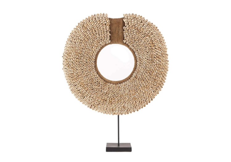 Rassemblement de Coquillages sur Support - Naturel - BALE089N - Bazar Bizar