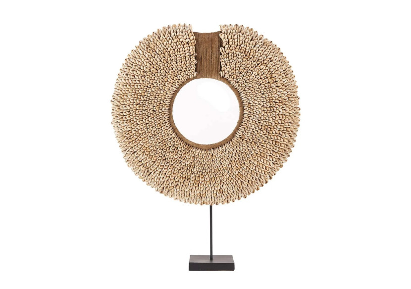 Rassemblement de Coquillages sur Support - Naturel - BALE089N - Bazar Bizar