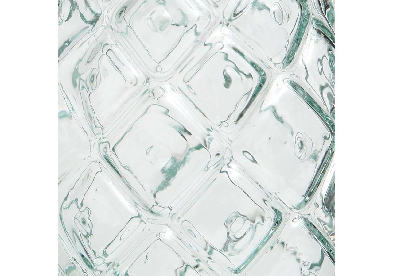 Verre Ananas - Verre Recyclé Bleu - Moyen - ESSAMI001B-M - Bazar Bizar