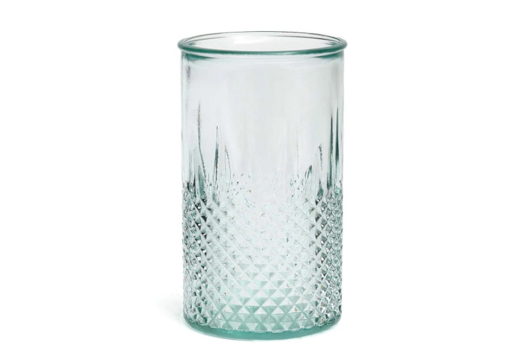 Verre Zuanshu - Verre Recyclé Bleu - Moyen - ESSAMI004B-M - Bazar Bizar