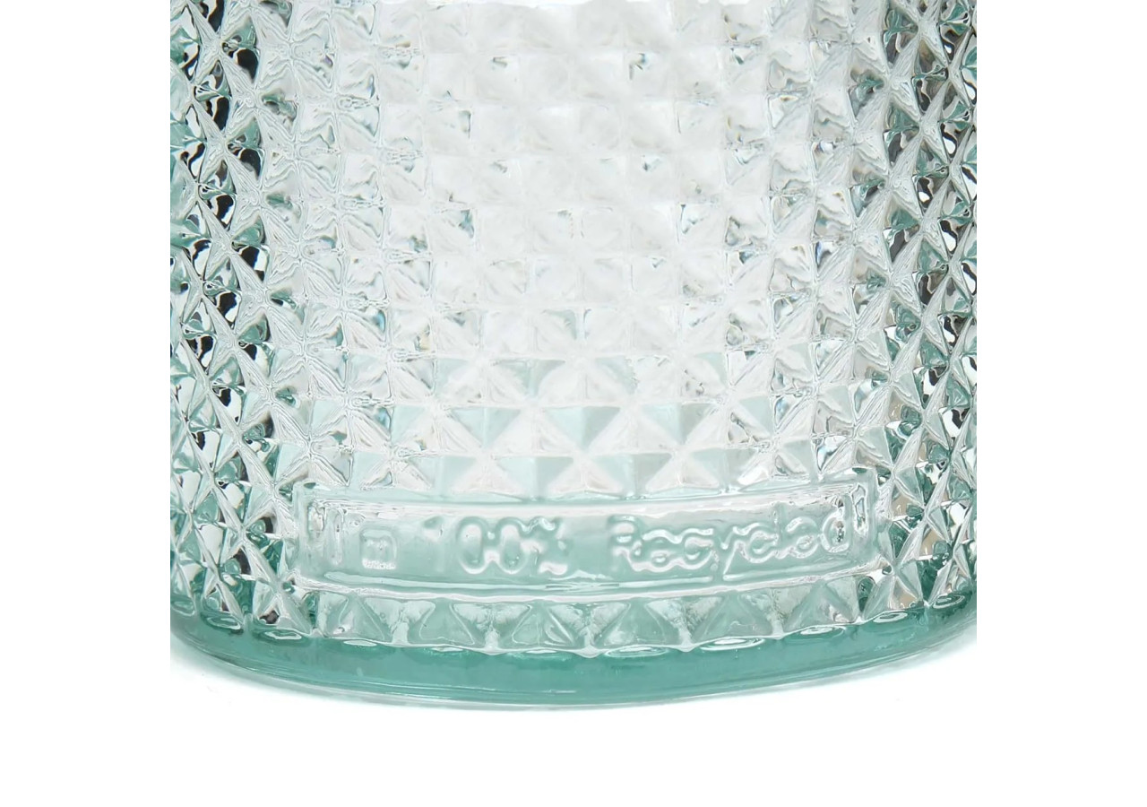 Verre Zuanshu - Verre Recyclé Bleu - Moyen - ESSAMI004B-M - Bazar Bizar