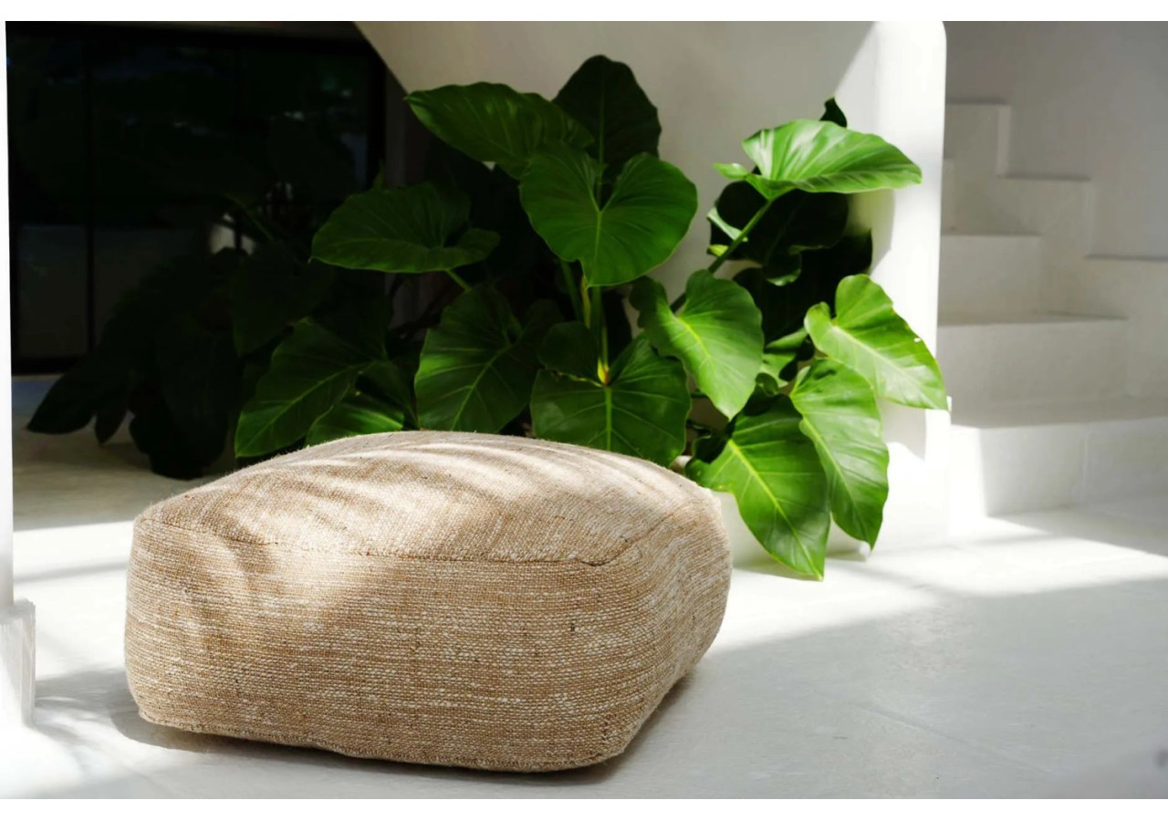 Pouf Confortable - Beige - JADA002Be - Bazar Bizar