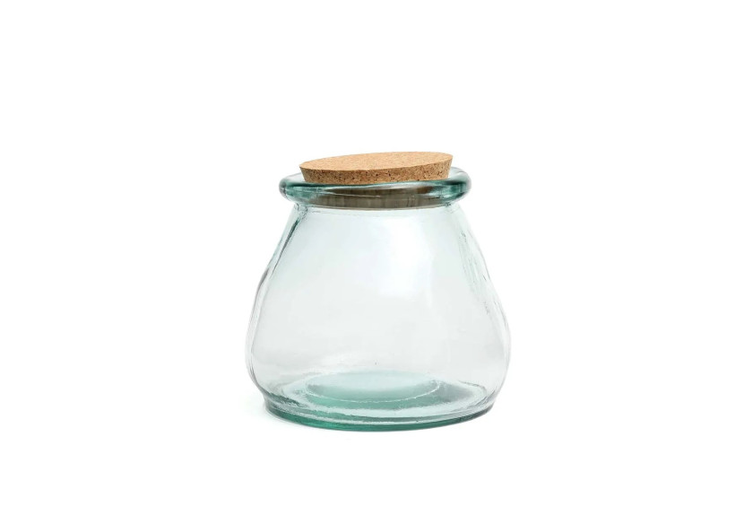 Pot en Verre The Belly - Bleu - L - ESSAMI007B-L - Bazar Bizar