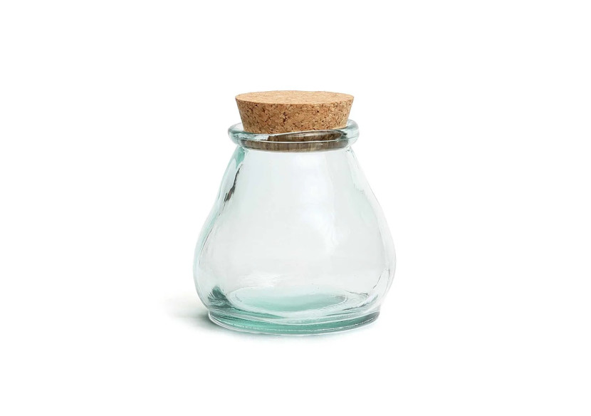 Pot en Verre The Belly - Bleu - M - ESSAMI007B-M - Bazar Bizar