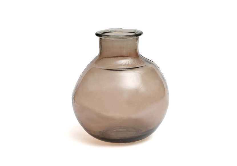 Vase Yugang - Verre Recyclé Beige - ESSAMI010Be - Bazar Bizar