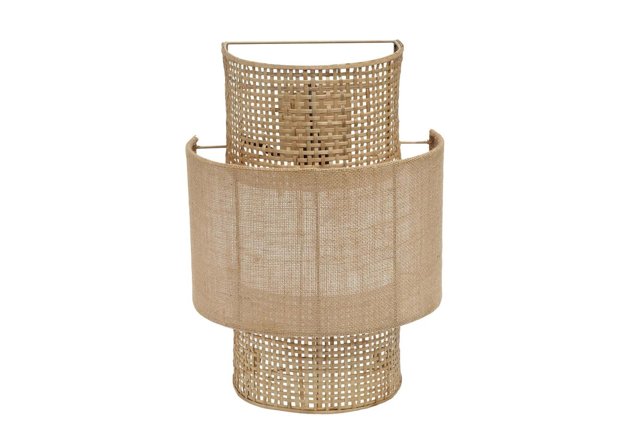 Applique Murale Bolly en Jute - Naturel - M - INEM032N-M - Bazar Bizar