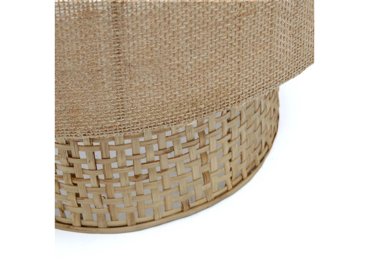 Applique Murale Bolly en Jute - Naturel - M - INEM032N-M - Bazar Bizar