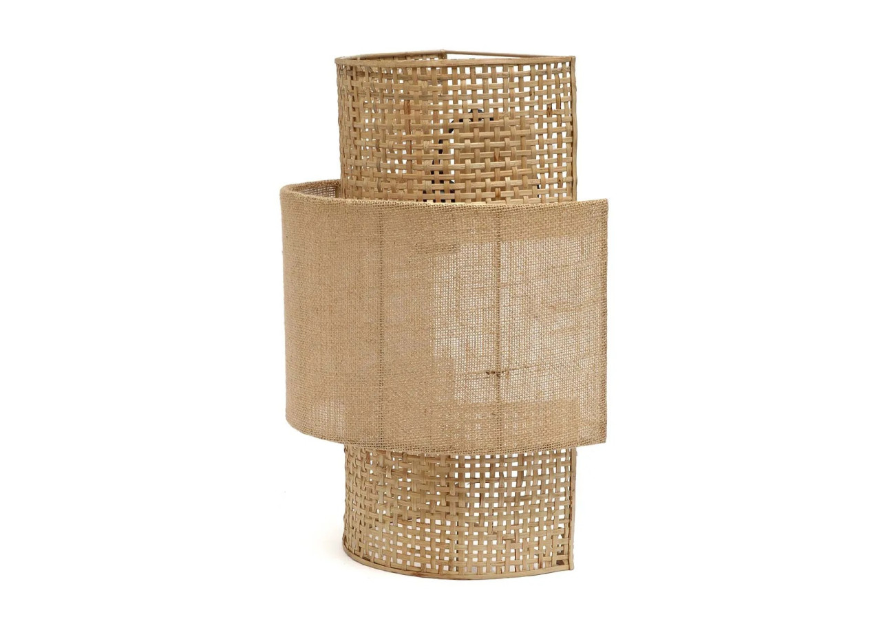 Applique Murale Bolly en Jute - Naturel - M - INEM032N-M - Bazar Bizar