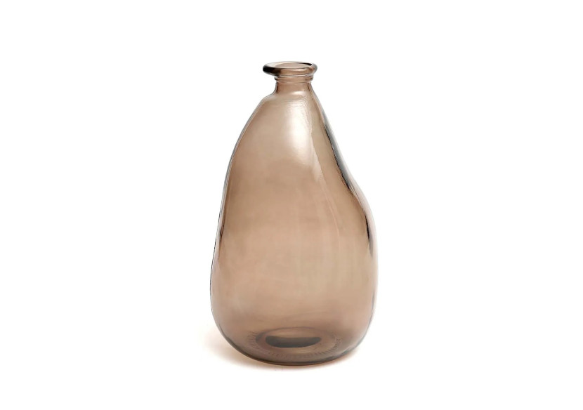Vase Shudi - Élégance Durable en Verre Beige - ESSAMI012Be - Bazar Bizar