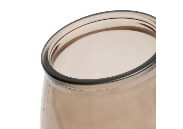 Vase Qiezi - Verre recyclé Beige M - ESSAMI013Be-M - Bazar Bizar 2