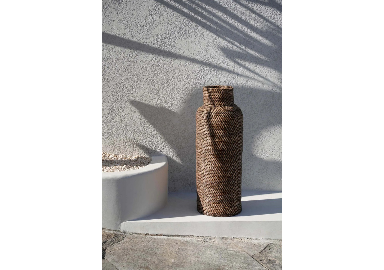 Panier à Parapluies COLONIAL - Marron Naturel - BAGE016NBr - Bazar Bizar