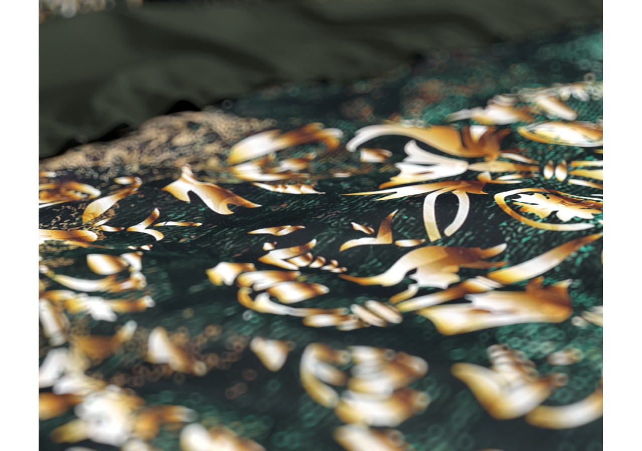 Housse de Couette Nairobi Green - 140 x 220 cm en Coton-Satin - 14023416 - Dreamhouse