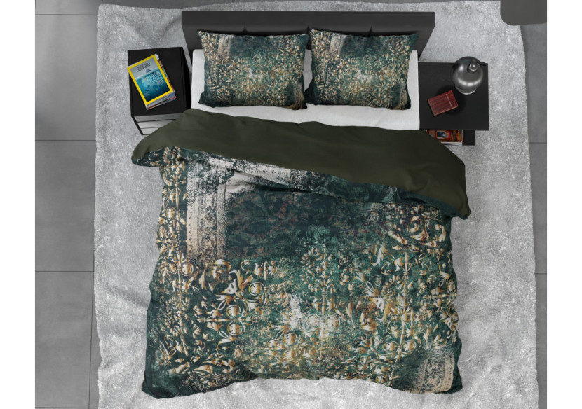 Housse de Couette Nairobi Green - 140 x 220 cm en Coton-Satin - 14023416 - Dreamhouse