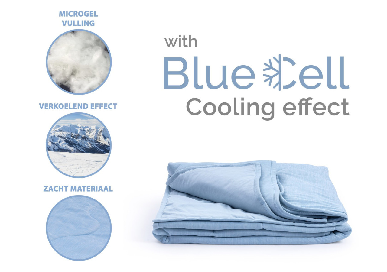 Duvet Dreamhouse Verkoelende Blue Cell - 140 x 220 cm, Confort Rafraîchissant - 15021512 - Dreamhouse