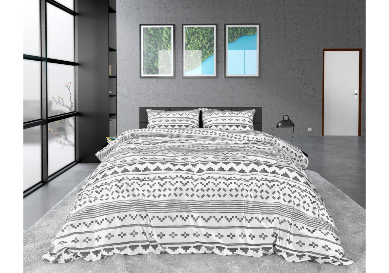 Housse de couette Scandino Blanche - 240 x 220 cm - 14024497 - Dreamhouse