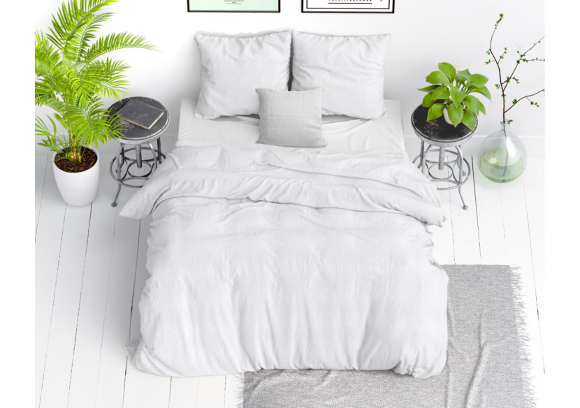 Housse de Couette Stone Washed Blanc - 140 x 220 cm en Coton Premium - 15020921 - Dreamhouse Housse de Couette Stone Washed Blanc - 140 x 220 cm en Coton Premium - 15020921 - Dreamhouse