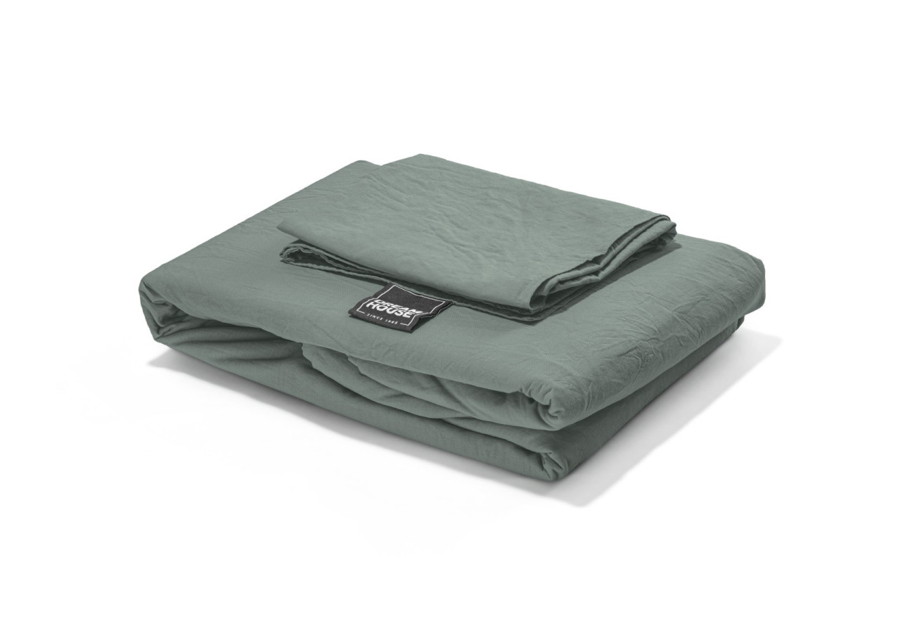 Housse de couette Stone Washed Verte - 140 x 220 cm en coton - 15020930 - Dreamhouse