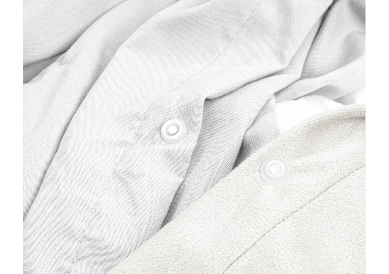 Housse de Couette Velvet Uni - Blanc 140 x 220 cm - Royal Textile