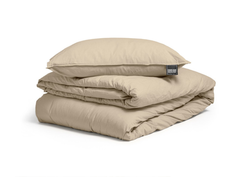 Housse de Couette Stone Washed Sable - 200 x 220 cm en Coton - 17014914 - Dreamhouse Housse de Couette Stone Washed Sable - 200 x 220 cm en Coton - 17014914 - Dreamhouse