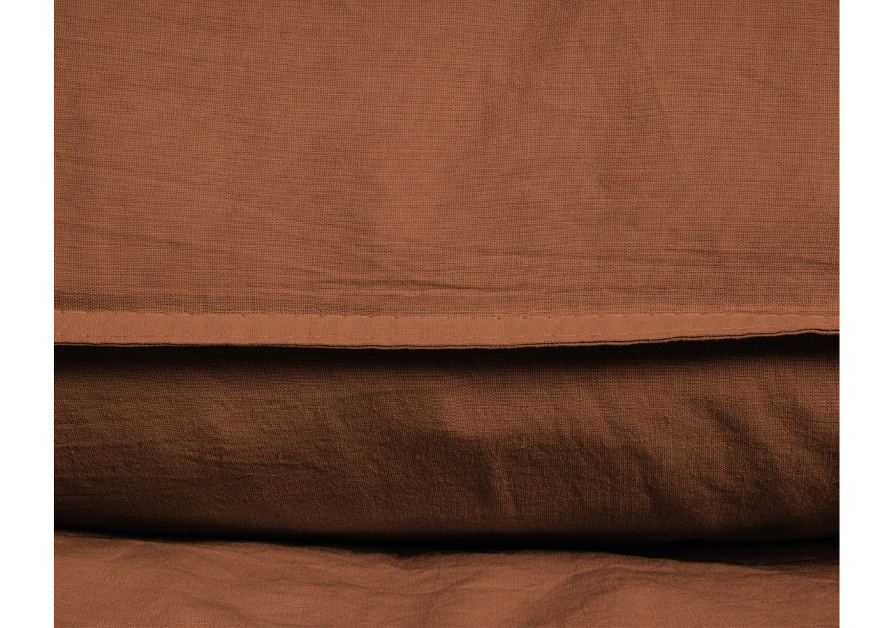 Housse de Couette Stone Washed Marron - 240 x 220 cm en Coton Luxe - 17014918 - Dreamhouse