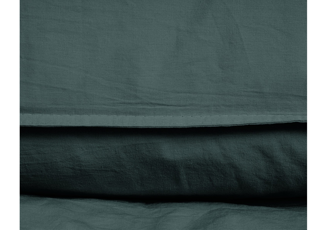 Housse de Couette Stone Washed Vert Foncé - 240 x 220 cm en Coton 100% - 17014921 - Dreamhouse