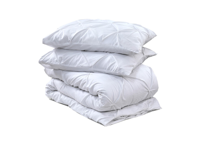 Housse de couette Salvador Blanche - 240 x 220 cm en coton doux - Salvador Wit 240 x 220 - Royal Textile