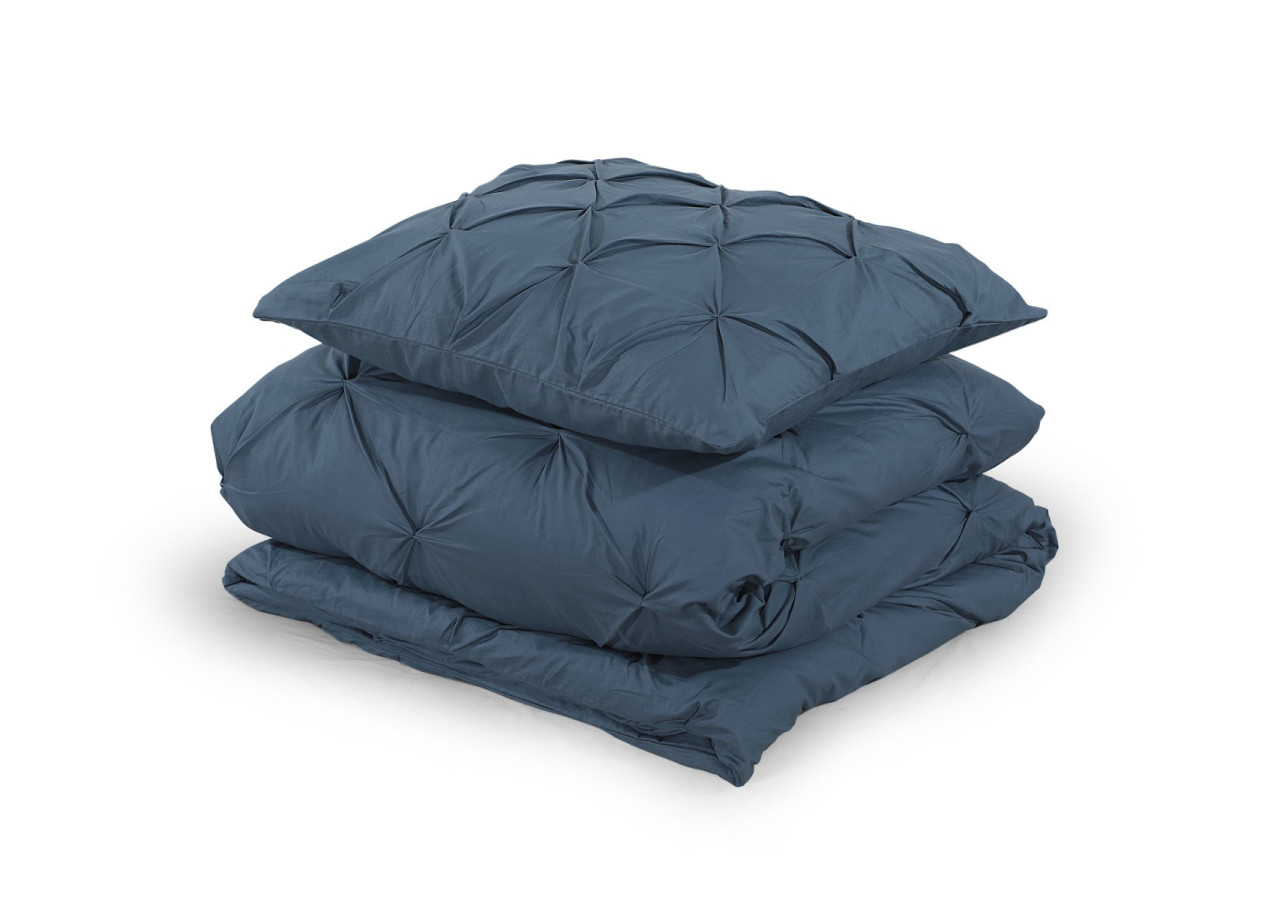 Housse de couette Salvador Bleue - 140 x 220 cm en 100% coton - Salvador Blauw 140 x 220 - Royal Textile