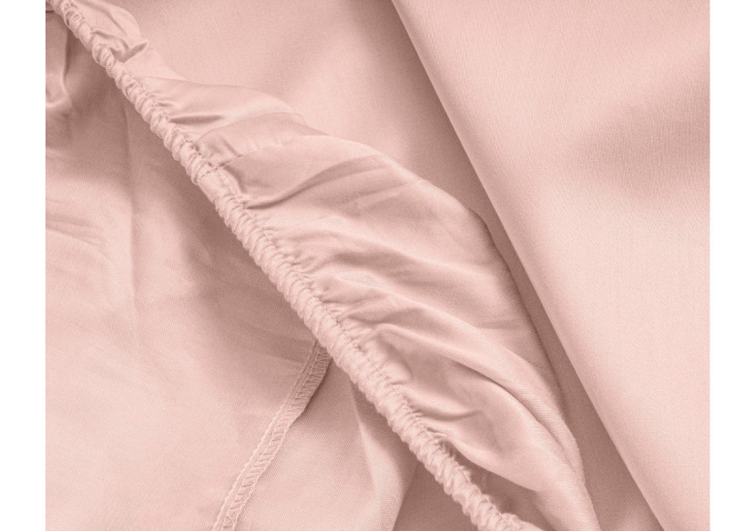 Housse de Matelas en Satin Rose - 160 x 200 cm - 17015359 - Primaviera Deluxe