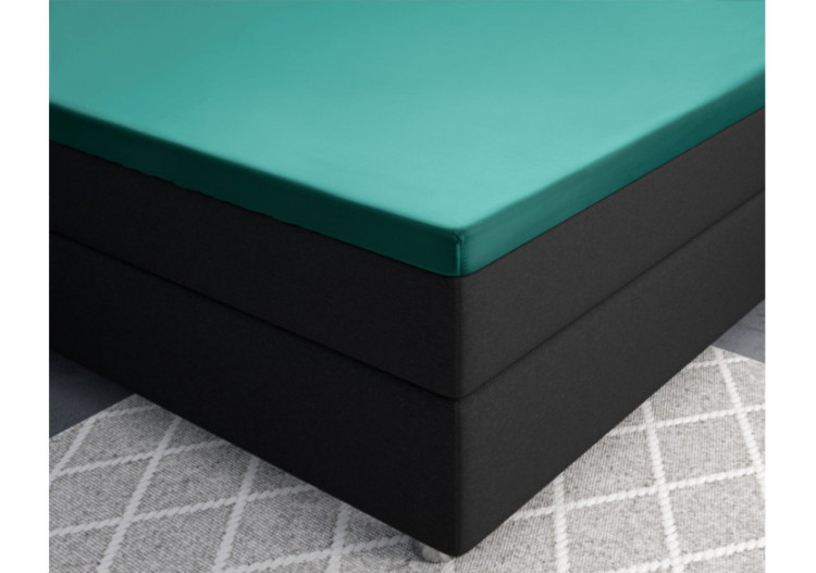 Housse de Matelas Splittopper en Satin Vert Foncé - 180 x 200 cm - 17015398 - Primaviera Deluxe 2